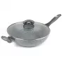 Salter Marblestone Wok 28cm γκρι - Σφυρήλατο αλουμίνιο, αντικολλητικό, κατάλληλο για επαγωγή
