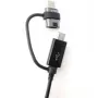 Samsung EP-DG950DBE Combo καλώδιο δεδομένων microUSB με προσαρμογέα USB-C 1,4 m μαύρο (Bulk)