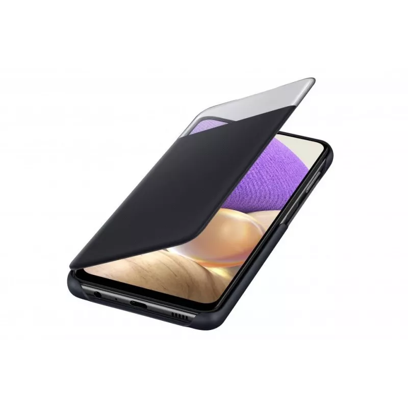 Samsung Galaxy A42 5G Smart S View Wallet Cover Μαύρο