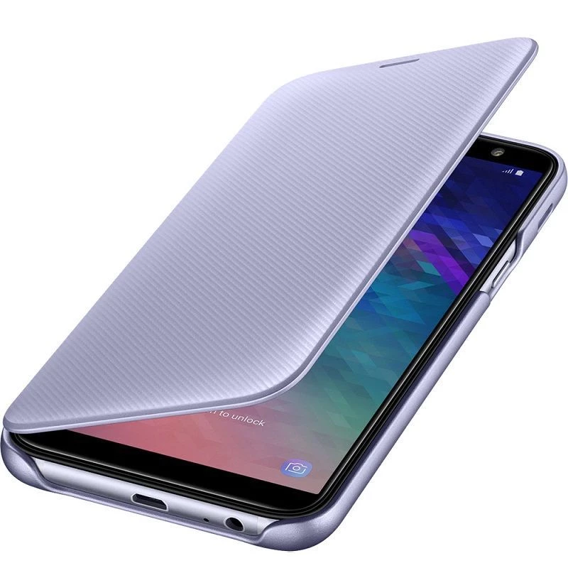 Samsung Galaxy A6+ (2018) Θήκη Πορτοφολάκι Λιλά