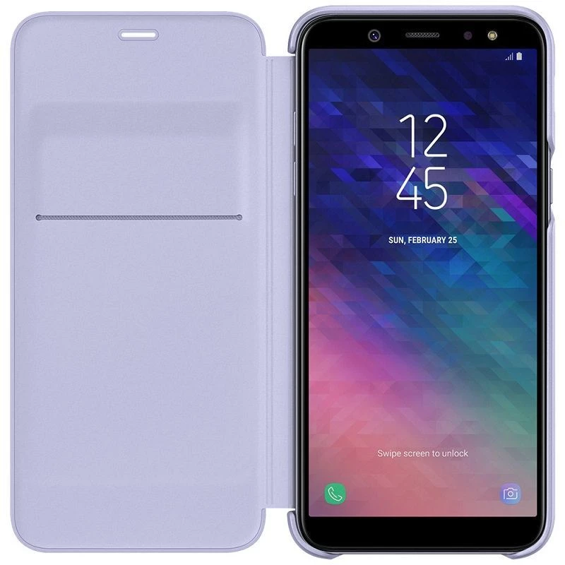 Samsung Galaxy A6+ (2018) Θήκη Πορτοφολάκι Λιλά