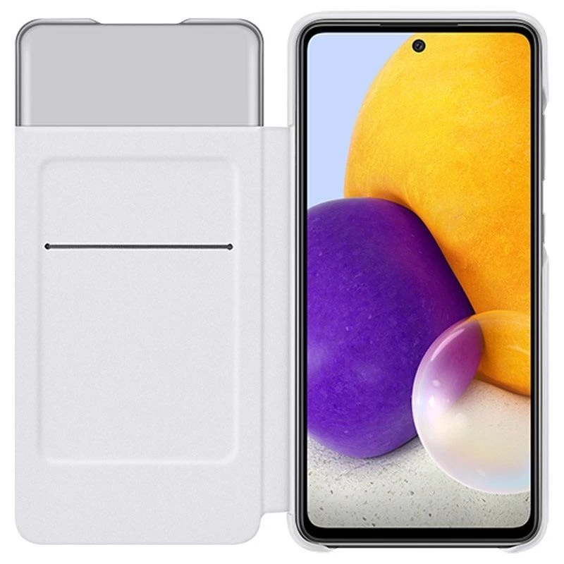 Samsung Galaxy A72 Smart S View Wallet Θήκη Λευκό