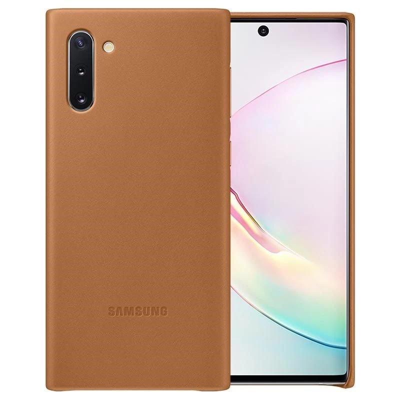 Samsung Galaxy Note 10 Θήκη Δέρματος Camel