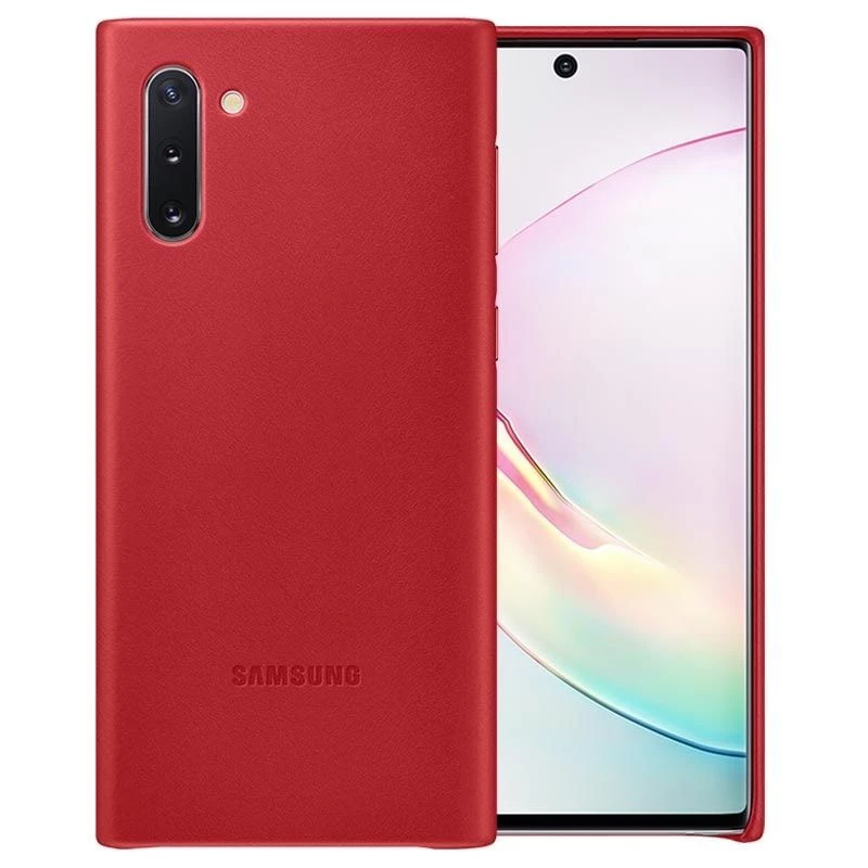 Samsung Galaxy Note 10 Δερμάτινη Θήκη Κόκκινο