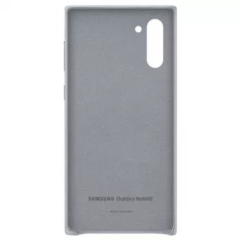 Samsung Galaxy Note 10 Θήκη δερμάτινη Γκρι