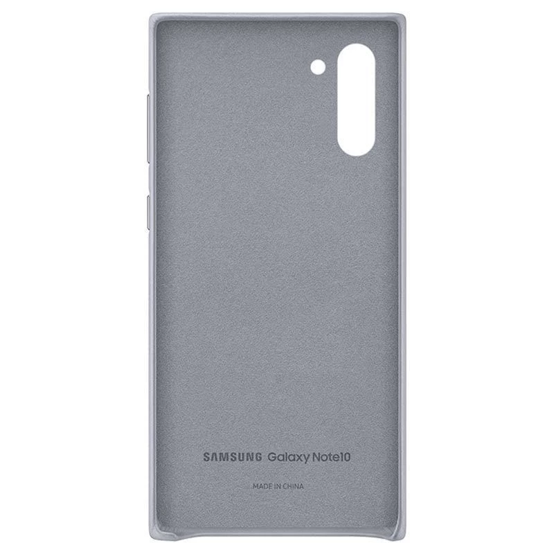 Samsung Galaxy Note 10 Θήκη δερμάτινη Γκρι