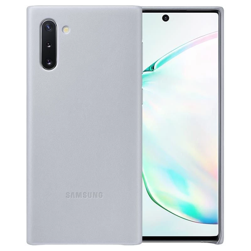 Samsung Galaxy Note 10 Θήκη δερμάτινη Γκρι