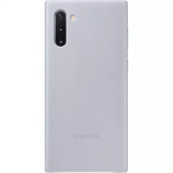 Samsung Galaxy Note 10 Θήκη δερμάτινη Γκρι