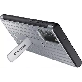 Samsung Galaxy Note 20 / Note 20 5G Protective Standing Θήκη Ασημί