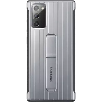 Samsung Galaxy Note 20 / Note 20 5G Protective Standing Θήκη Ασημί