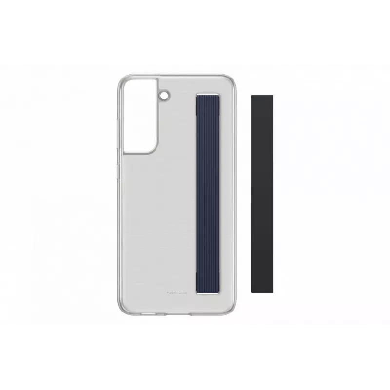 Samsung Galaxy S21 FE Clear Strap Θήκη Σκούρο Γκρι