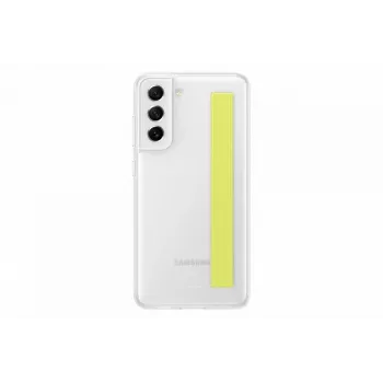 Samsung Galaxy S21 FE Διάφανη θήκη με λουράκι λευκό