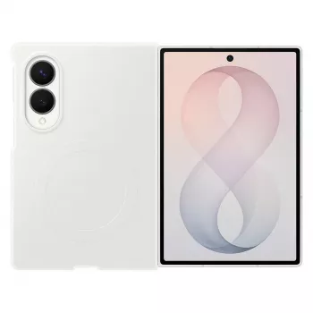 Samsung Silicone Magnet Case για Galaxy Z Fold 8 - Λευκό (MagSafe-συμβατό)