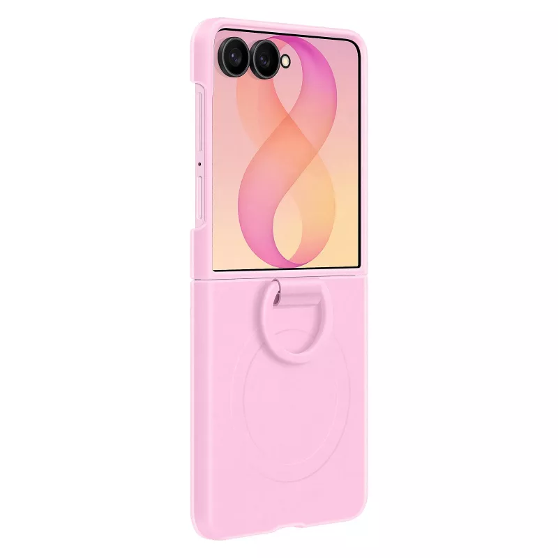 Samsung Silicone Ring Magnet Case για Galaxy Z Flip8 - μωβ