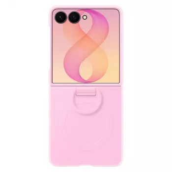 Samsung Silicone Ring Magnet Case για Galaxy Z Flip8 - μωβ