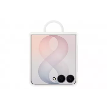 Samsung Silicone Ring Magnet θήκη για Galaxy Z Flip8, λευκή