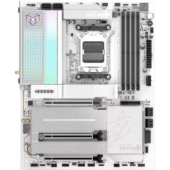 SAPPHIRE NITRO+ X870EA PHANTOMLINK P.E Μητρική, AMD X870E, Socket AM5, DDR5, Wi-Fi 7, λευκό/μαύρο