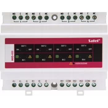 SATEL συμβατικό module εισόδου/εξόδου (για διευθυνσιοδοτούμενο πίνακα πυρανίχνευσης) MIO-400