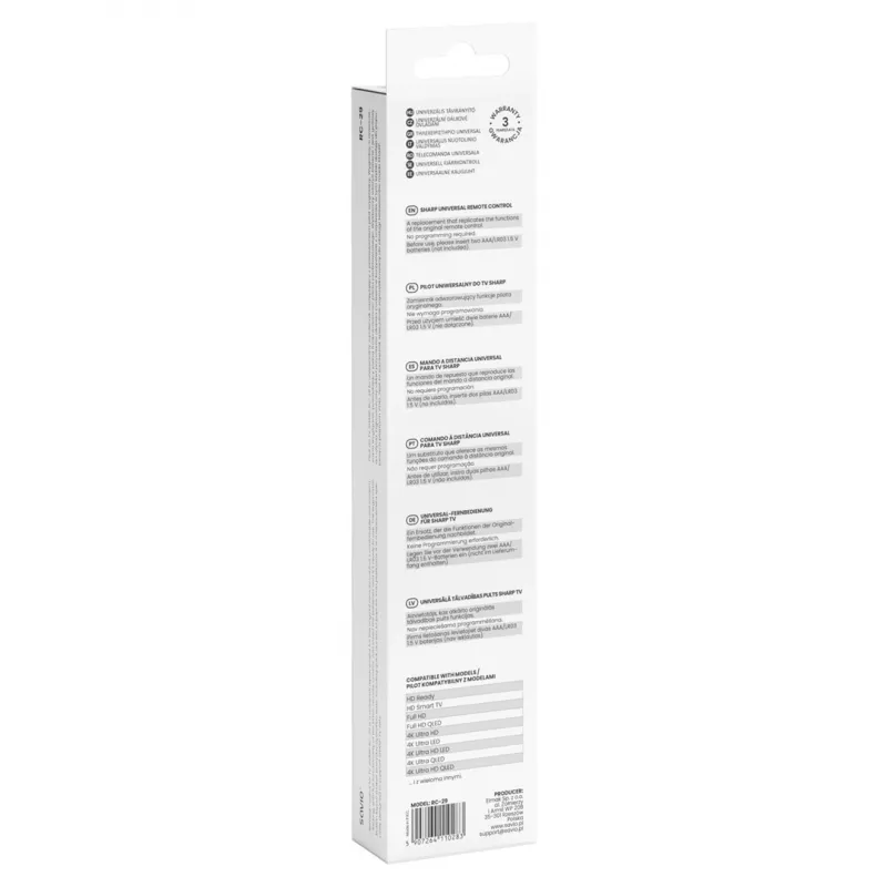 SAVIO RC-29 καθολικό τηλεχειριστήριο για τηλεοράσεις SHARP