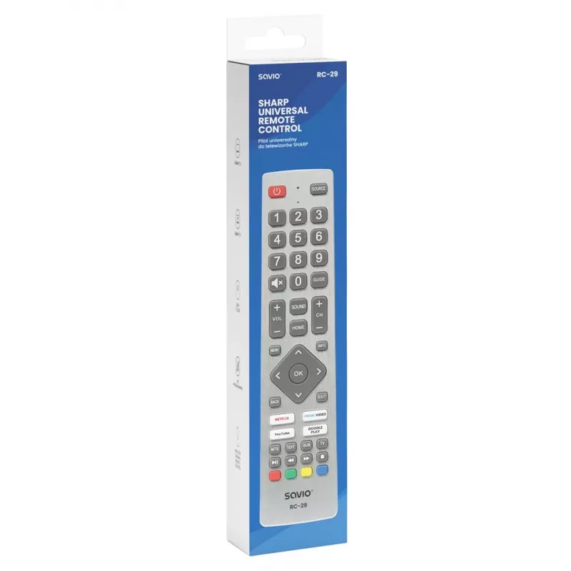 SAVIO RC-29 καθολικό τηλεχειριστήριο για τηλεοράσεις SHARP