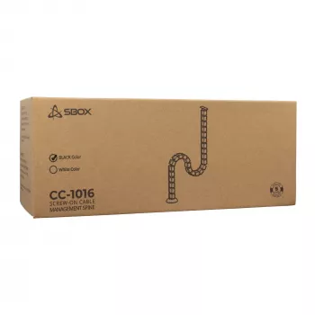 Sbox CC-1016B Διαχείριση καλωδίων, Μαύρο