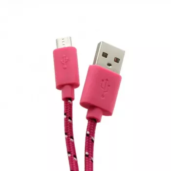 SBOX USB-1031P Καλώδιο USB σε Micro-USB 1m Ροζ