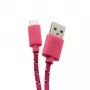 SBOX USB-1031P Καλώδιο USB σε Micro-USB 1m Ροζ