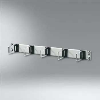 Schäfer IT Systems 19 ιντσών 1U Rack Πάνελ διαχείρισης καλωδίων με βούρτσες, Μαύρο 7979000