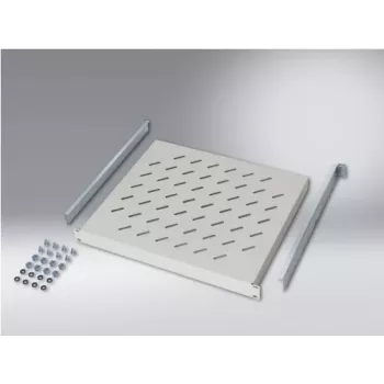 SCHÄFER IT SYSTEMS Σταθερό ράφι rack 19 inch 1U 448x400mm ανοιχτό γκρι 6550400