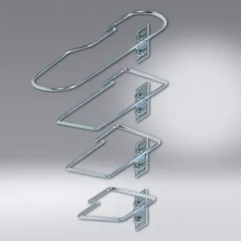 SCHÄFER IT SYSTEMS βάση διαχείρισης καλωδίων χάλυβα, 82 x 170 mm, μαύρη (7968200)