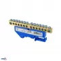 SCHELINGER 14-πολικός ακροδέκτης ράγας DIN 8-12 mm² μπλε