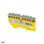 SCHELINGER Ακροδέκτης σειράς για ράβδο συλλογής 8x12 mm, 10-πολικός, κίτρινος