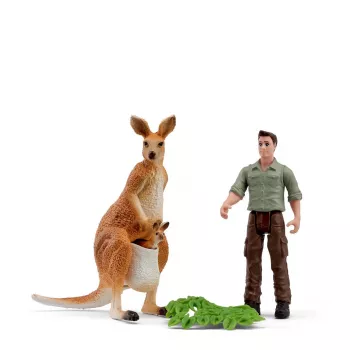 Schleich Pocket Set! Καγκουρό Tour με Ranger