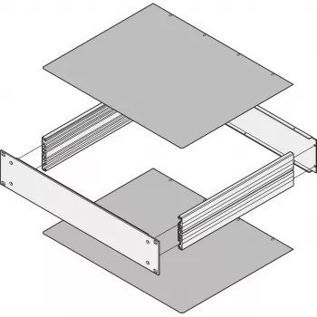 SCHROFF 3U 46TE κλειστή τυφλή πλάκα αλουμινίου 30860505