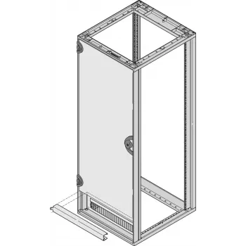 SCHROFF Βάση μεντεσέ πόρτας 60mm RAL 7021 Μαύρο-γκρι 27230061