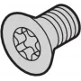 SCHROFF SEKOSCHR-TORX M4x5 Βίδες Torx με βυθισμένη κεφαλή, Συσκευασία 100 τεμ. 24560139