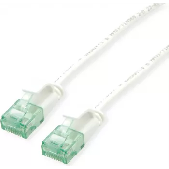 SECOMP ROLINE RM Καλώδιο patch UTP Cat.6A Class EA Slim λευκό 0,5m 21.45.3462