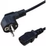 SECOMP STANDARD Καλώδιο Τροφοδοσίας, Ίσιο Υποδοχή IEC, Μαύρο, 1,8 m (S2309)