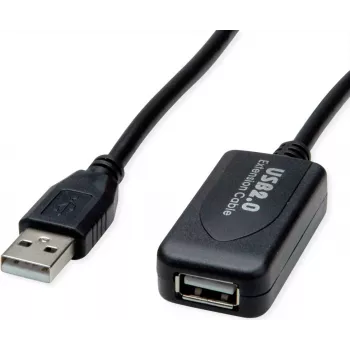 SECOMP STANDARD Ενεργό καλώδιο επέκτασης USB 2.0 με repeater, 5 m, μαύρο (S3114)