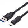 SECOMP Standard Καλώδιο USB 3.2 Gen 1, USB A σε C, 0,5 m, Μαύρο (S3015)