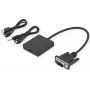 SECOMP STANDARD καλώδιο προσαρμογέα VGA + Audio σε HDMI, 0,23 m, μαύρο S3211