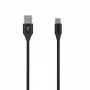 SEEK TOTI Καλώδιο USB A σε Micro USB, 2m πλεκτό, 2A, Μαύρο