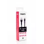 SEEK TOTI Καλώδιο USB-A σε USB-C πλεκτό 2m 3A Μαύρο