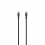SEEK TOTI Καλώδιο USB-C σε USB-C 2m πλεκτό 3A Μαύρο