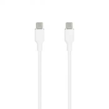 SEEK TOTI Καλώδιο USB-C σε USB-C σιλικόνης 1m 3A Λευκό
