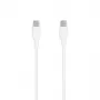 SEEK TOTI Καλώδιο USB-C σε USB-C σιλικόνης 1m 3A Λευκό