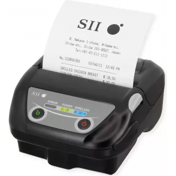 Seiko Instruments MP-B30 φορητός θερμικός εκτυπωτής ετικετών, 203 dpi, 127 mm/s, USB & Bluetooth, Μαύρο MP-B30-B02JK1-EA