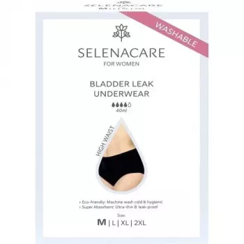 Selenacare Bladderleak Εσώρουχο High Waist Μαύρο / L