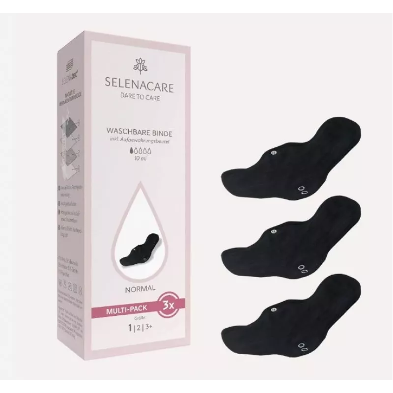 Selenacare πλενόμενες σερβιέτες (συσκευασία 3 τεμ.) / 2