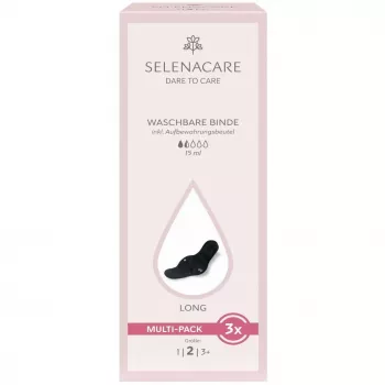 Selenacare Πλενόμενες Σερβιέτες (Συσκευασία 3 τεμ.) - Επαναχρησιμοποιούμενες Σερβιέτες Περιόδου Κανονικής Ροής, Μαλακό Ύφασμα Μπαμπού-Άνθρακα, Αδιάβροχο PUL, Πλύσιμο στο Πλυντήριο, Πιστοποιημένο Oeko-Tex